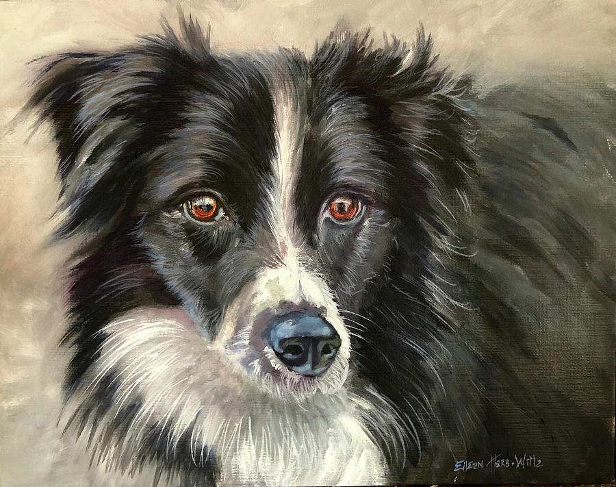 Dog Painting - Rebel by Eileen Herb-witte