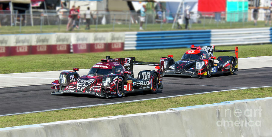 Rebellion R13 Gibson LMP1 WEC at Sebring 2019 Photograph by Tad