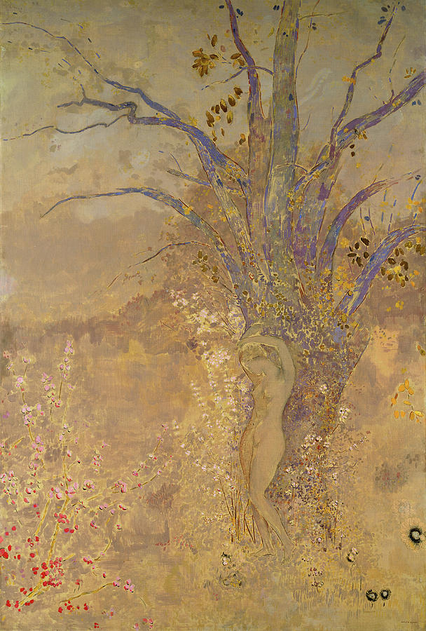 Odilon Redon Painting - Rebirth, Spring, 1908 by Odilon Redon