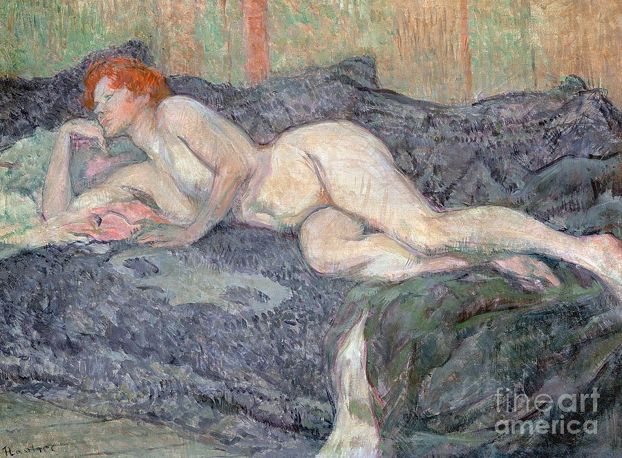 Reclining Nude, 1897 Painting by Henri de Toulouse-Lautrec
