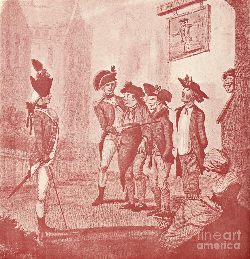Recruits C18th Century 1909 Drawing by Print Collector