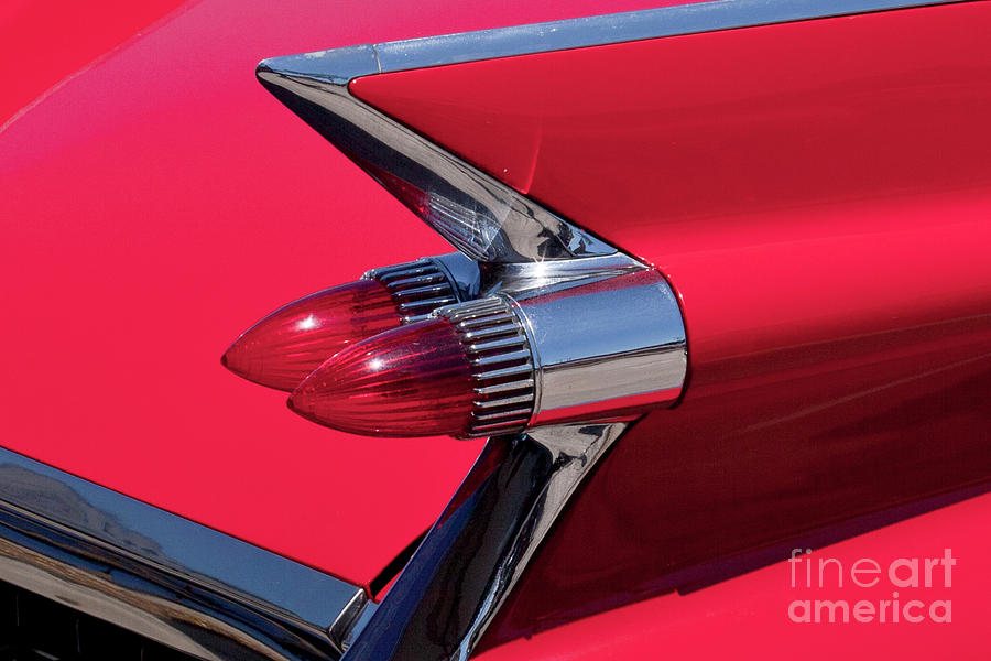 Red 1959 Cadillac Photograph by Anthony Totah