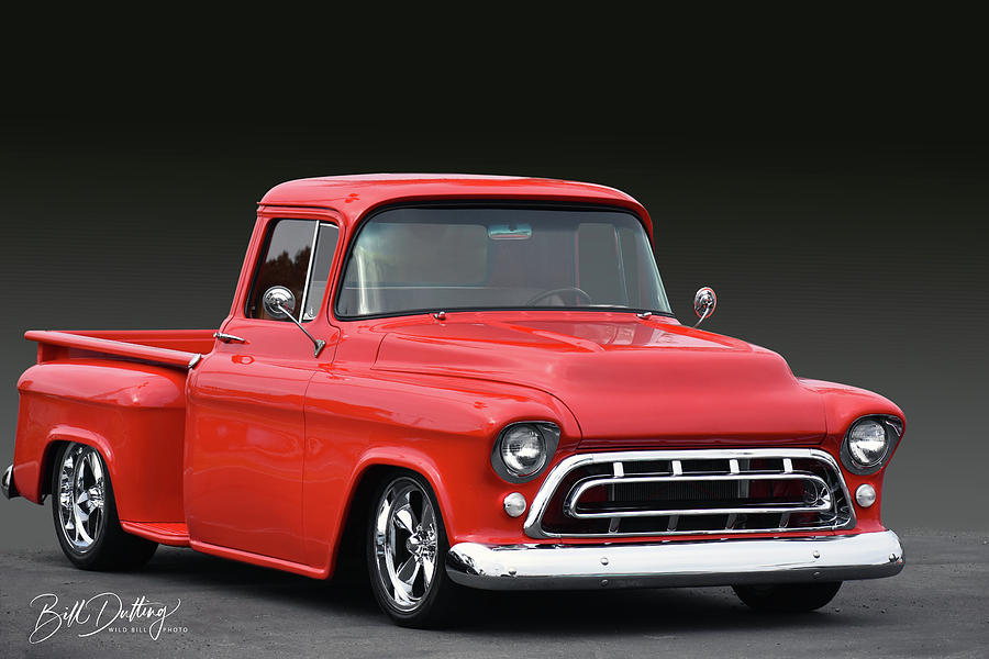 Red 57 Pickup Photograph by Bill Dutting