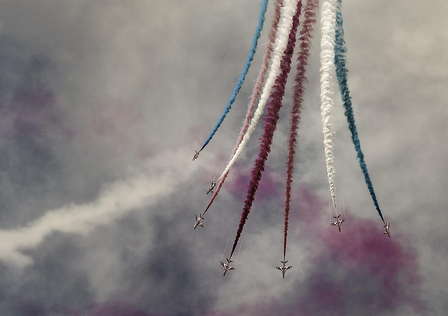 Action Photograph - Red Arrows by Leon Action Photograph - Red Arrows by Leon