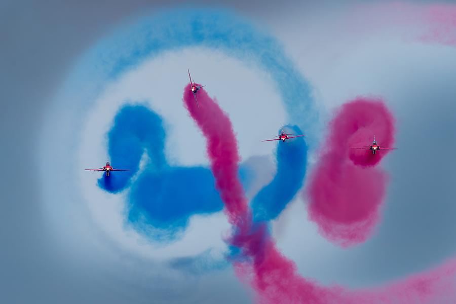 Red Arrows Photograph by Ray Cooper
