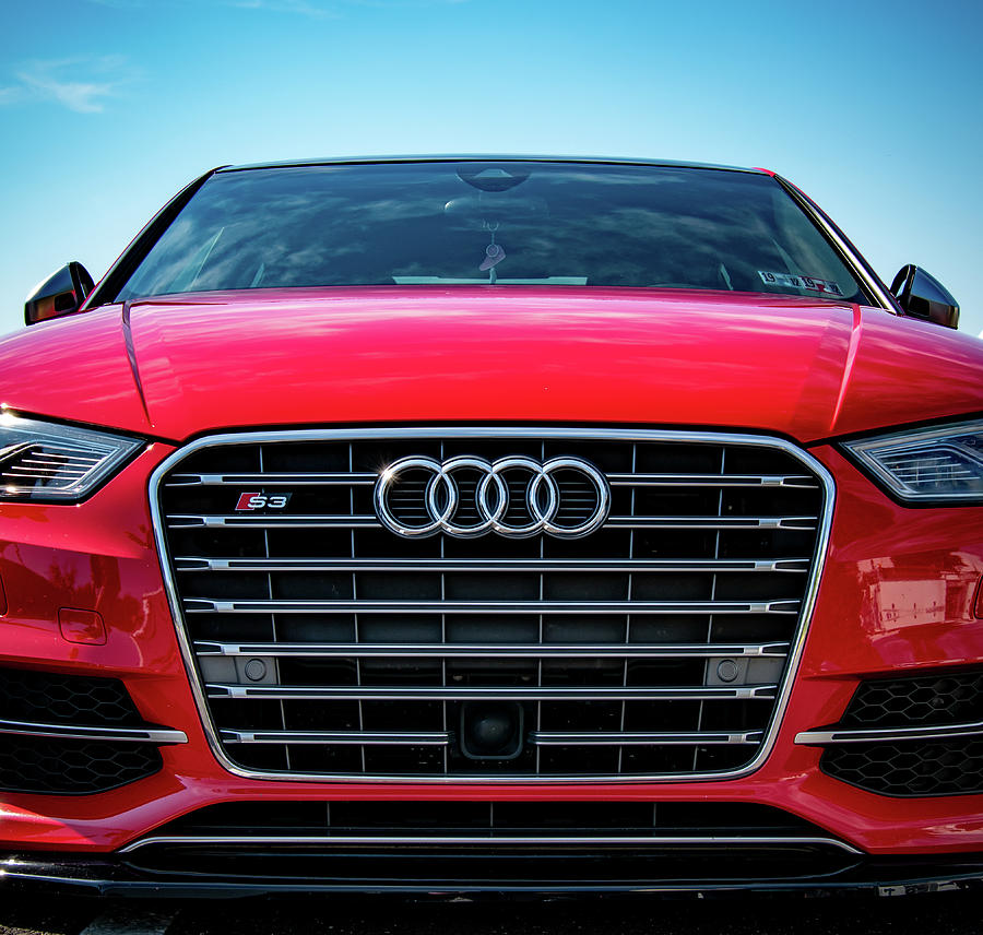 Red Audi  Photograph by Rose Guinther