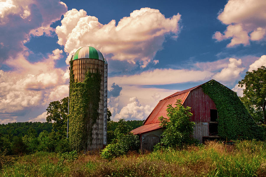 Red Barn and Silo by Robert FERD Frank Red Barn and Silo by Robert FERD Frank