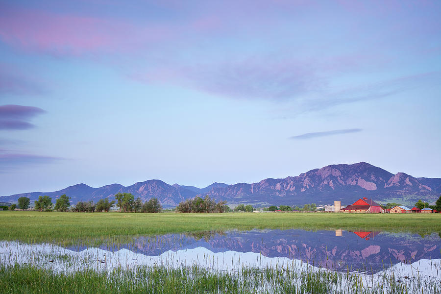 Red Barn In Boulder Colorado Photograph by Beklaus