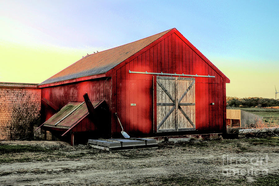 Red Barn Plymouth County Farm Photograph by Janice Drew