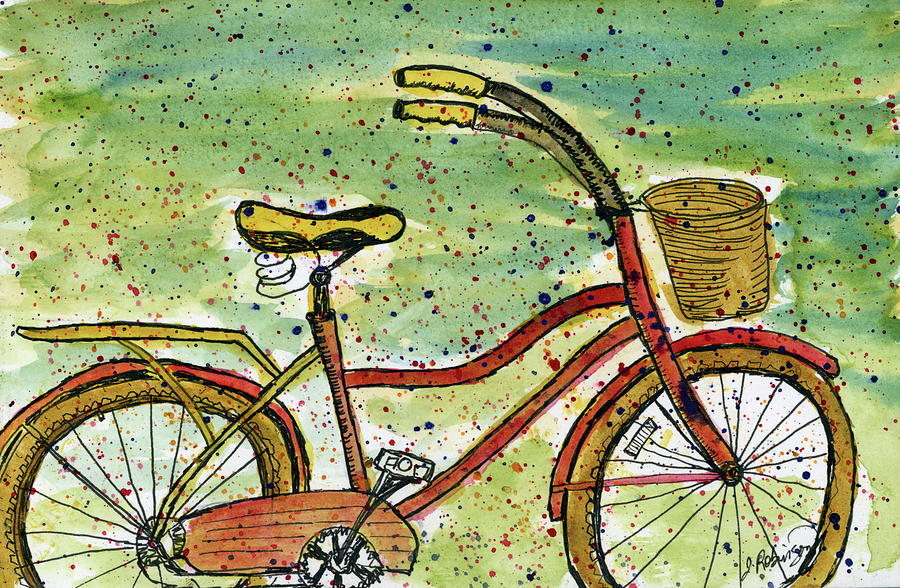 Red Bicycle Yellow Seat by Judy Robinson Red Bicycle Yellow Seat by Judy Robinson
