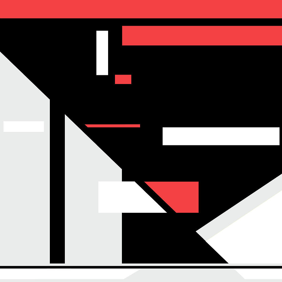 Red Black 014 by Elastic Pixels Red Black 014 by Elastic Pixels