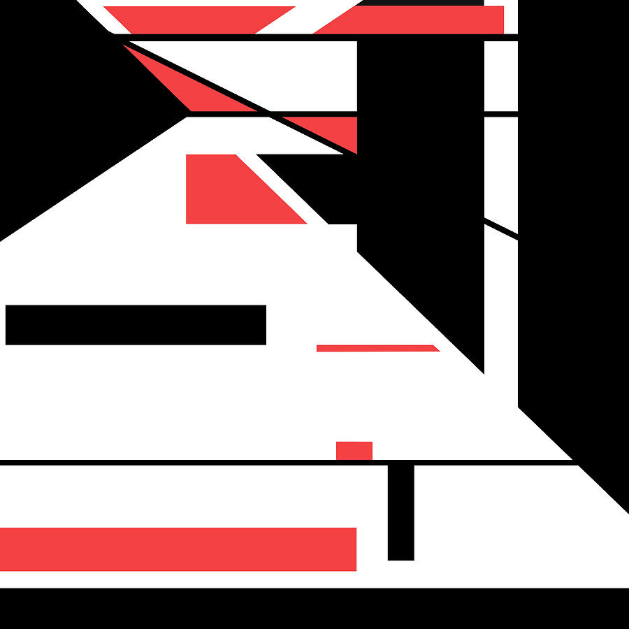 Red Black 016 by Elastic Pixels Red Black 016 by Elastic Pixels
