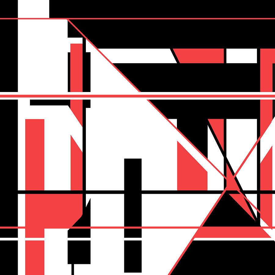 Red Black 017 by Elastic Pixels Red Black 017 by Elastic Pixels