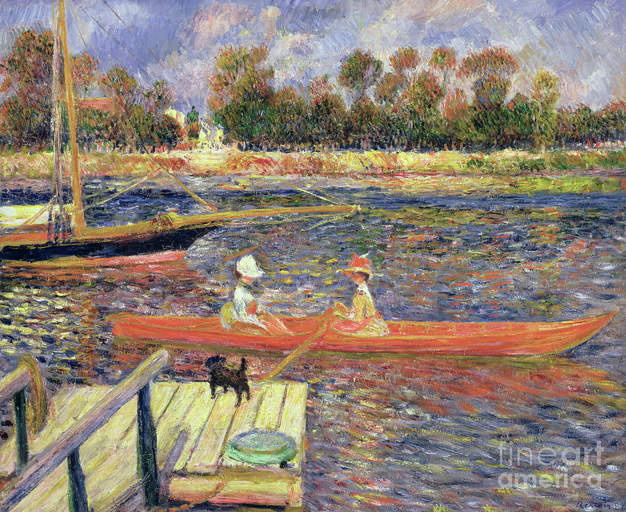 Red Boat, Argenteuil, 1888 Painting by Pierre Auguste Renoir