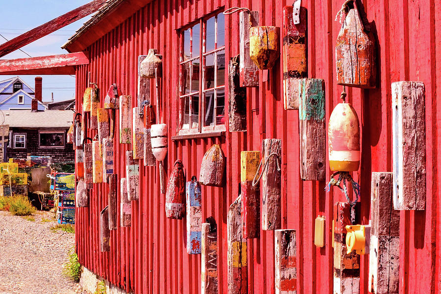 Red Bouy Shack by Christina Maiorano Red Bouy Shack by Christina Maiorano