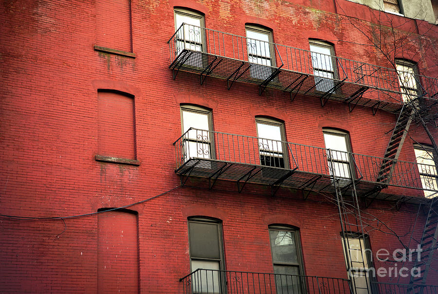 Red Brick in New York City Photograph by John Rizzuto
