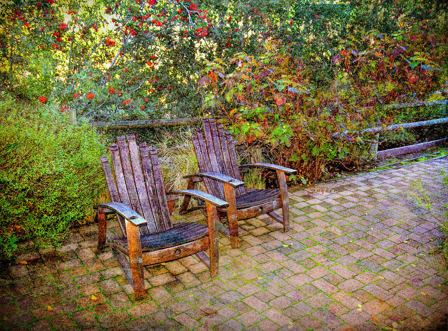Red Brick Patio  Photograph by Floyd Snyder
