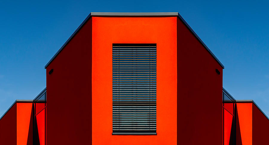 Red Building Photograph by Markus Auerbach