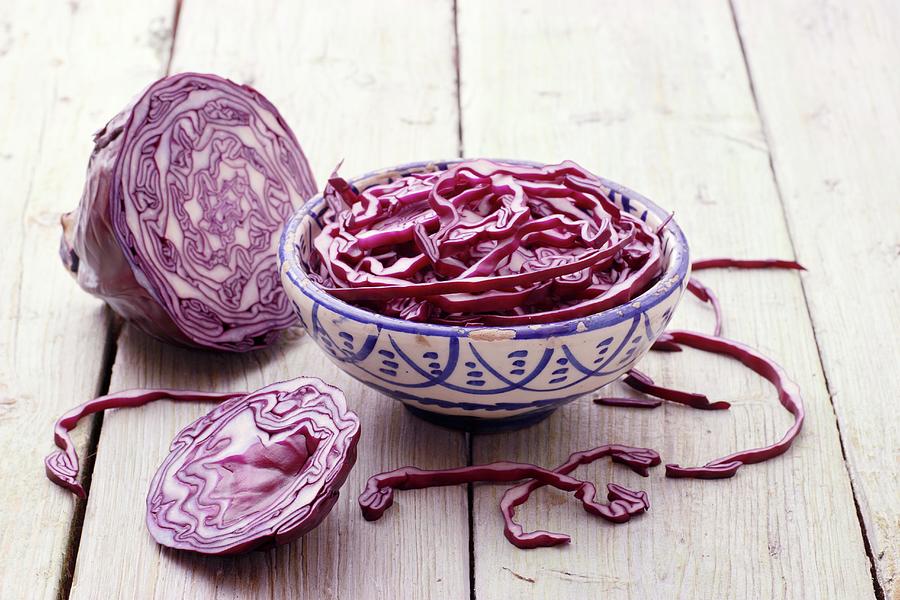 Red Cabbage still Life Photograph by Gross, Petr