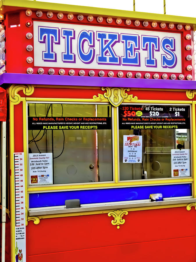 Red Carnival Ticket Booths Photograph by Eye Shutter To Think - Fine Art  America