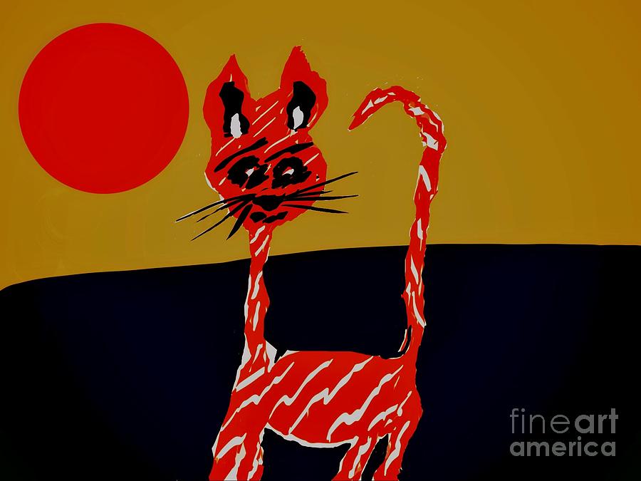Red Cat Meow Photograph