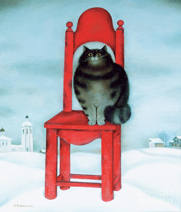 Red Chair, 1995. Artist Khaikin, David Drawing by Heritage Images