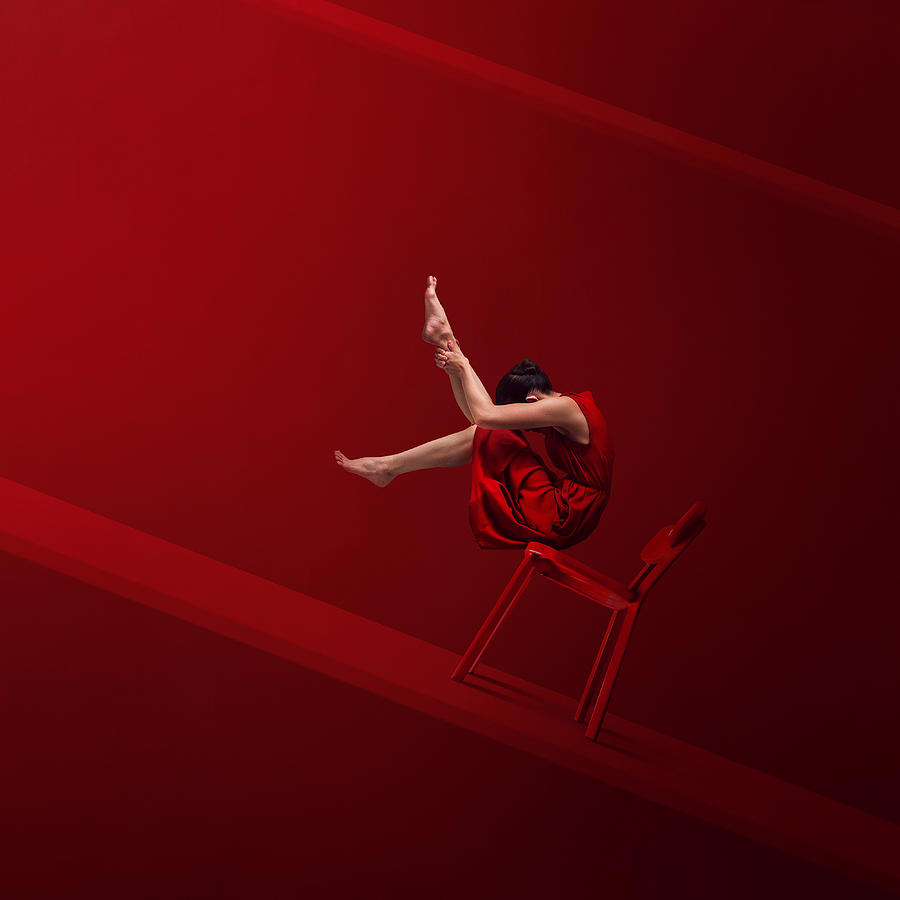 Red Chair Photograph by Hardibudi