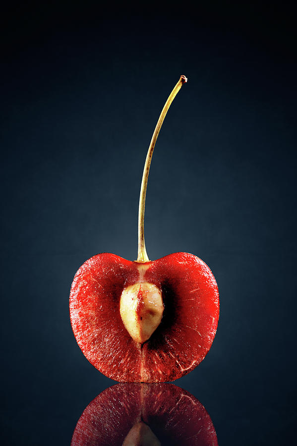 Red Cherry Still Life Photograph by Johan Swanepoel