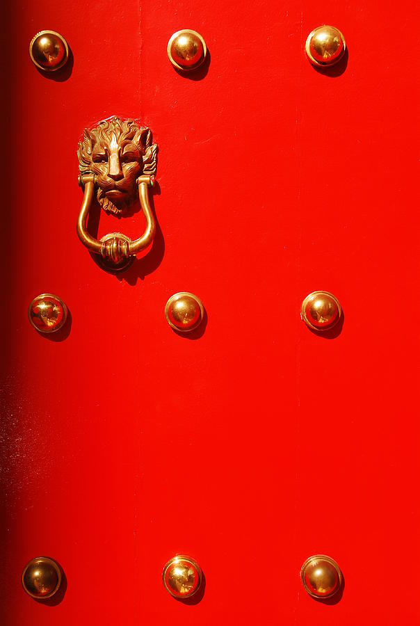 Red Chinese Door Photograph by Sivarock