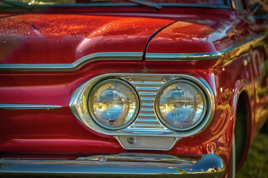 Red Corvair Photograph by Guy Whiteley