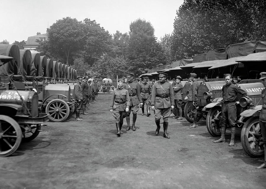 Red Cross Fleet Inspection - WW1 - 1918 Photograph by War Is Hell Store