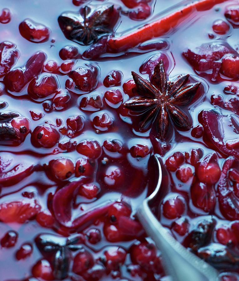 Red Currant Relish With Star Anise Photograph by Lars Ranek