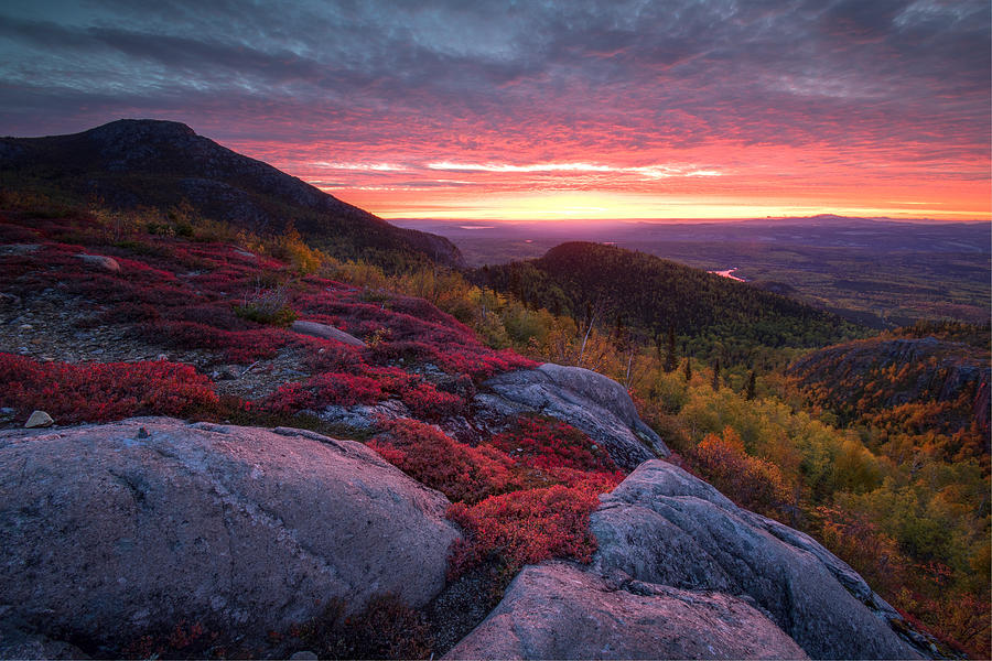 Fall Photograph - Red Dawn by David Boutin