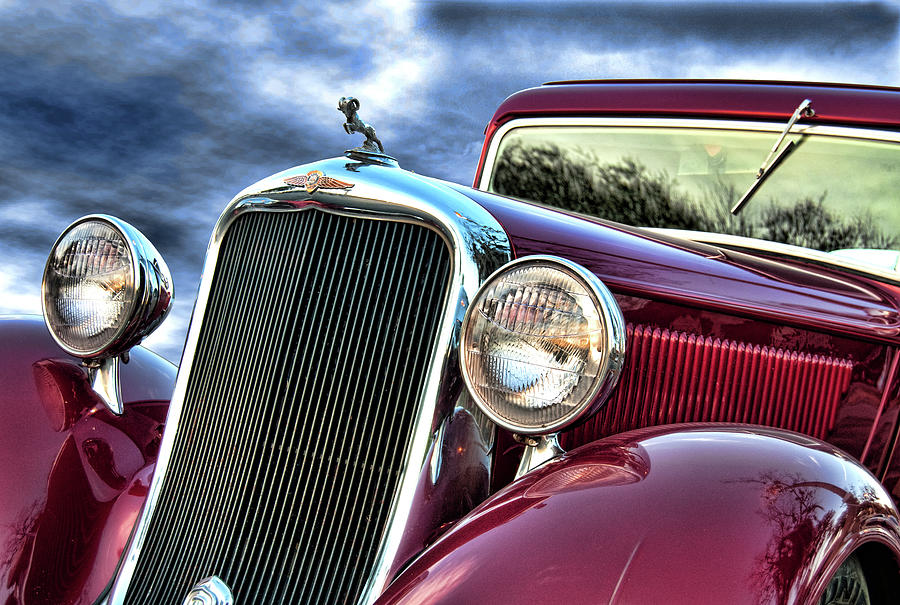 Transportation Photograph - Red Dodge by Lori Hutchison