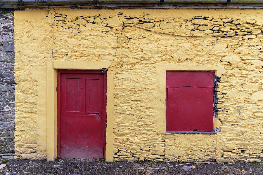 Red Door and Shutter to Match Ireland  Photograph by John McGraw