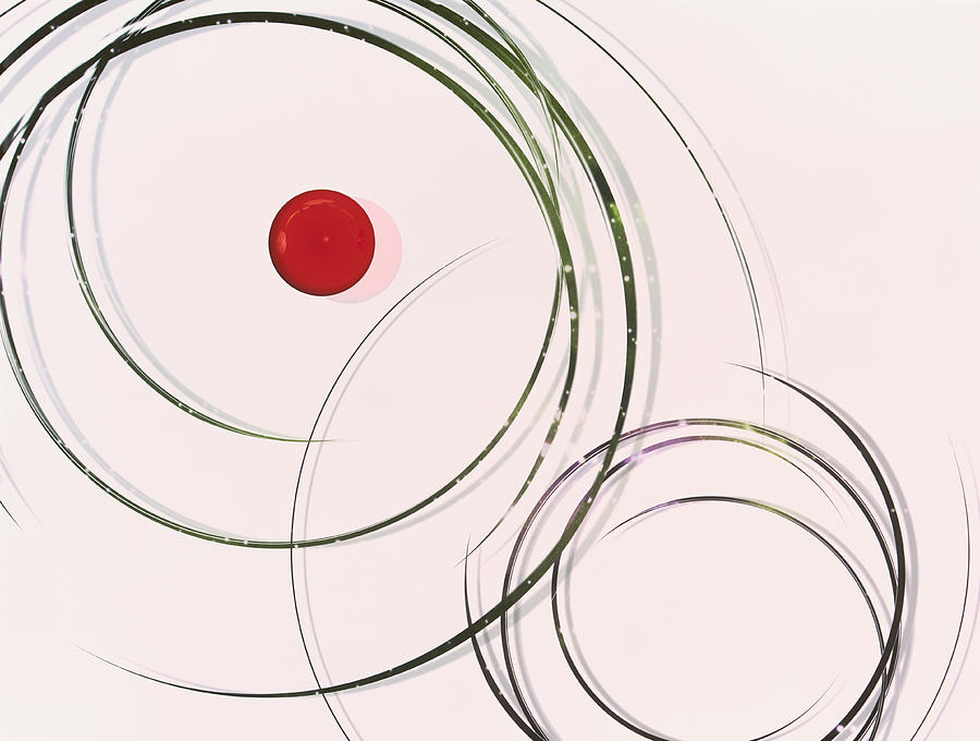 Red Dot Within Circles Digital Art by Hiroshi Yagi Red Dot Within Circles Digital Art by Hiroshi Yagi