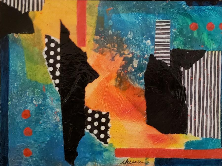Abstract Mixed Media - Red Dots by Ellen Kirwan Abstract Mixed Media - Red Dots by Ellen Kirwan
