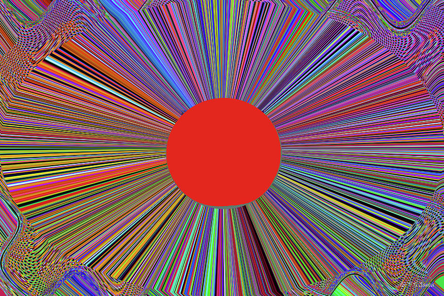 Red Eye Abstract Digital Art by Tom Janca