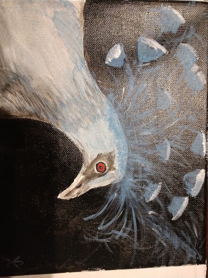 Red eye Painting by April Clay