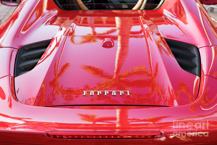 Red Ferrari Photograph