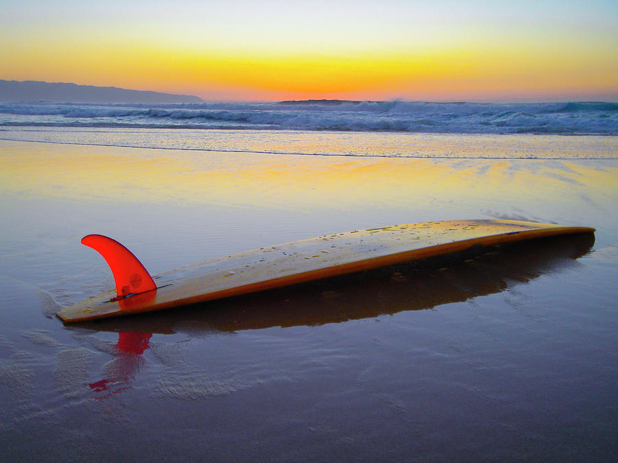 Red Fin Surfboard by Sean Davey Red Fin Surfboard by Sean Davey