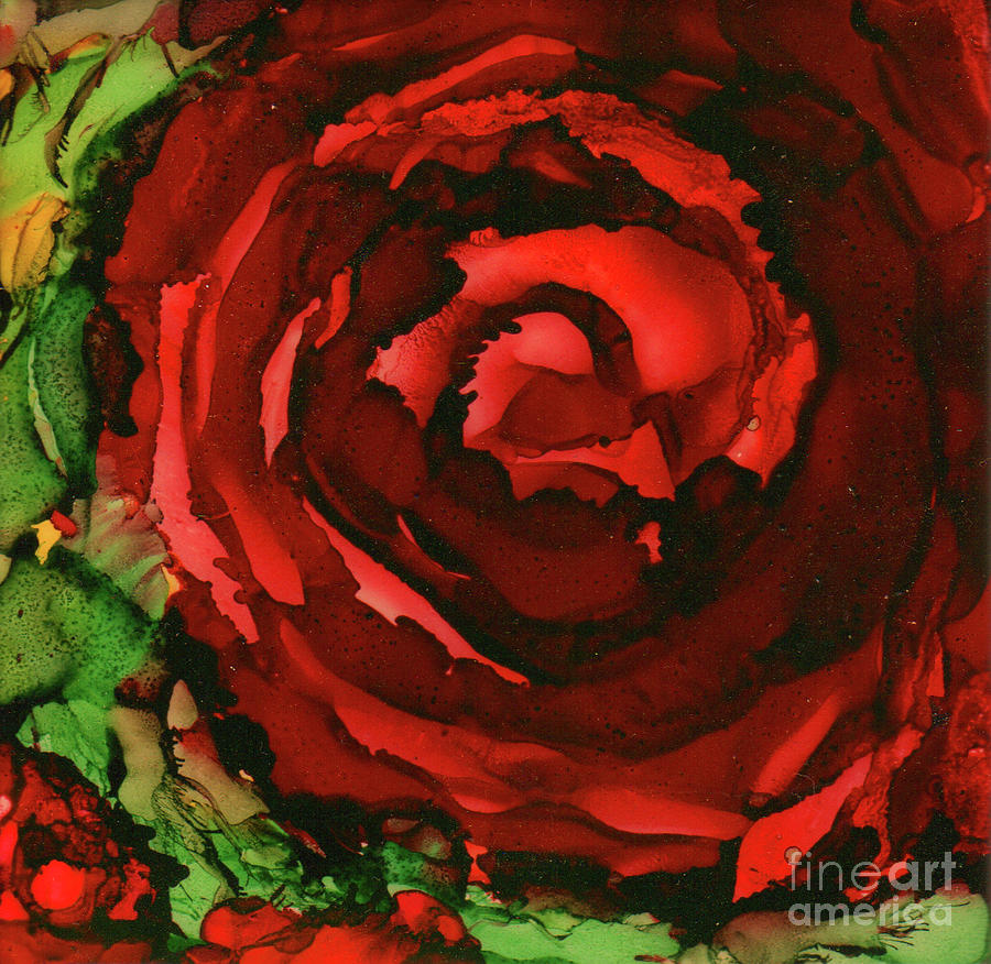 Red for Christmas Painting by Eunice Warfel