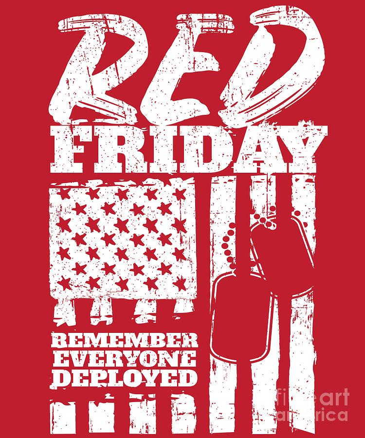 Red Friday American Military Digital Art by Studio Metzger | Fine Art ...