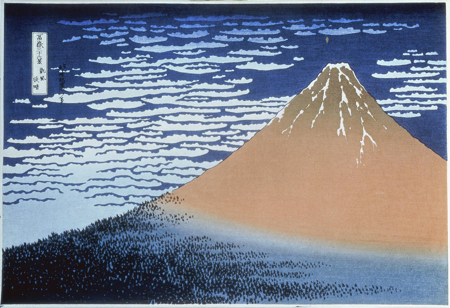 Red Fuji Painting by Artist - Katsushika Hokusai - Fine Art America