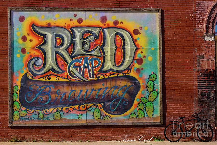Beer Photograph - Red Gap Brewing Sign by Toma Caul