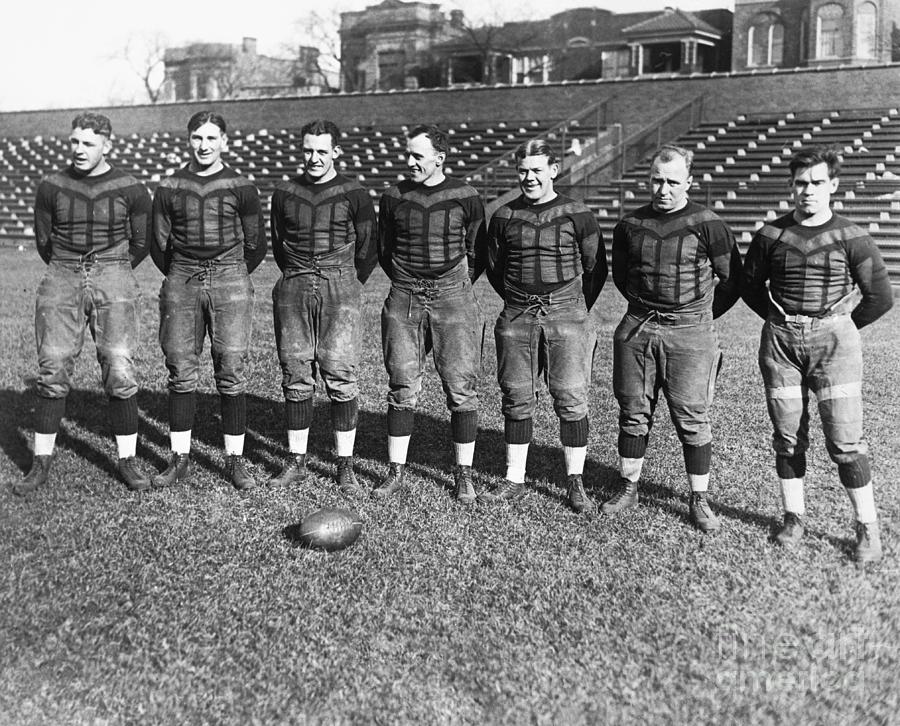 Red Grange And His Teammates Photograph by Bettmann Fine Art America