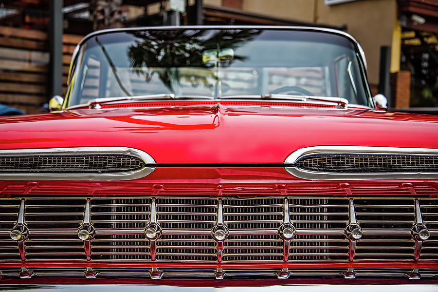 Red Grill Photograph by Bill Chizek