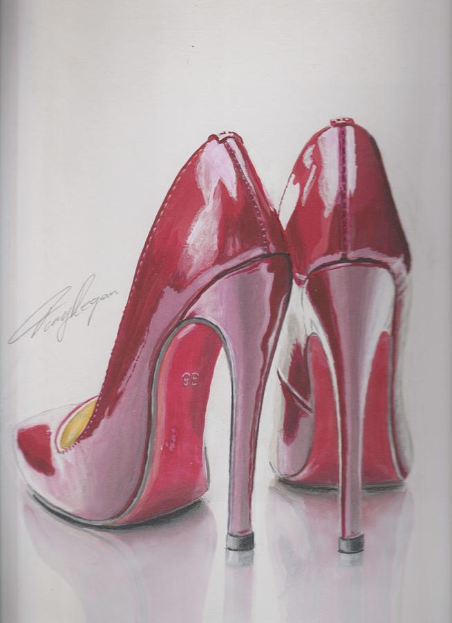 Red Heels by Original Art by Tony Regan