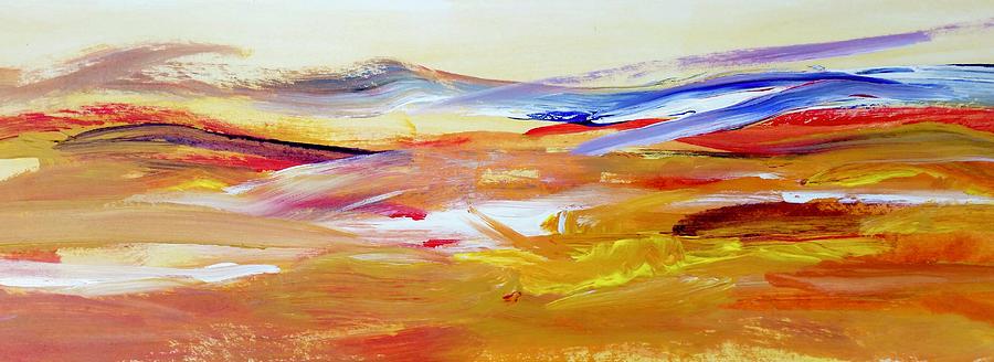 Red Hills From The Sky Painting by Alida M Haslett