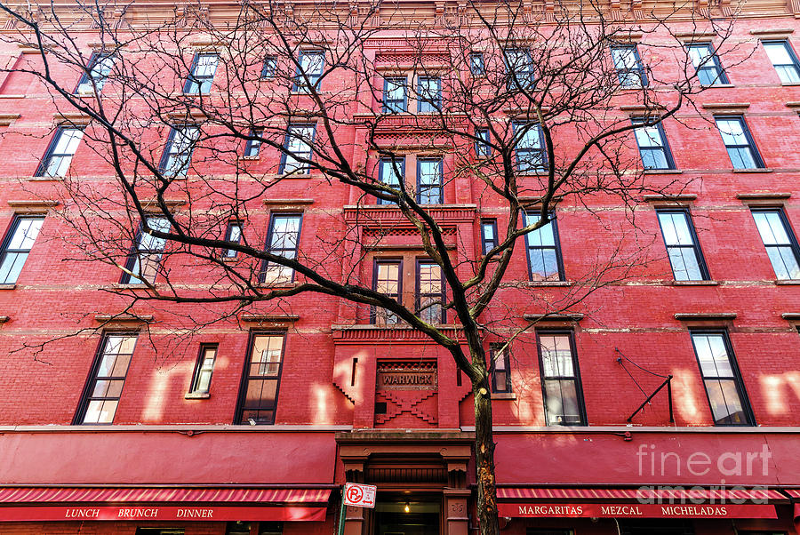 Red in Greenwich Village New York City Photograph by John Rizzuto